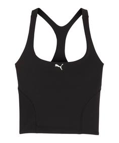 Rückansicht von PUMA Shapeluxe 2in1 Tanktop Damen Laufshirt Damen schwarz