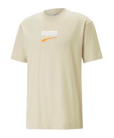 PUMA Downtown Logo T-Shirt Beige T-Shirt Herren beige