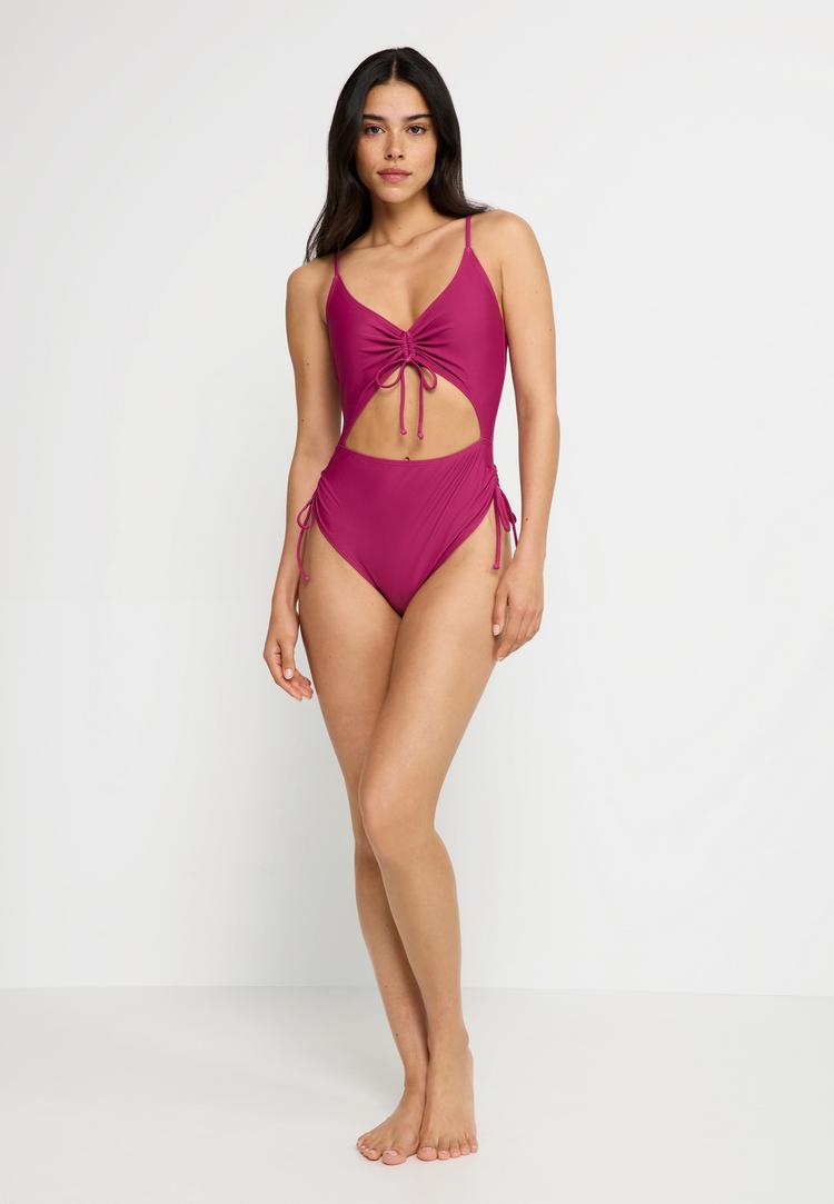 LSCN by Lascana LSCN by Lascana Badeanzug Badeanzug Damen - dunkle Beere - 1 | SportScheck