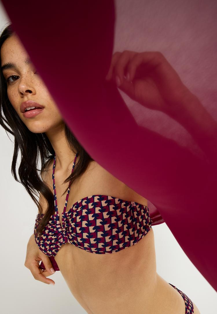 LSCN by Lascana LSCN by Lascana Bandeau-Bikini Bikini Set Damen - bordeaux - 3 | SportScheck