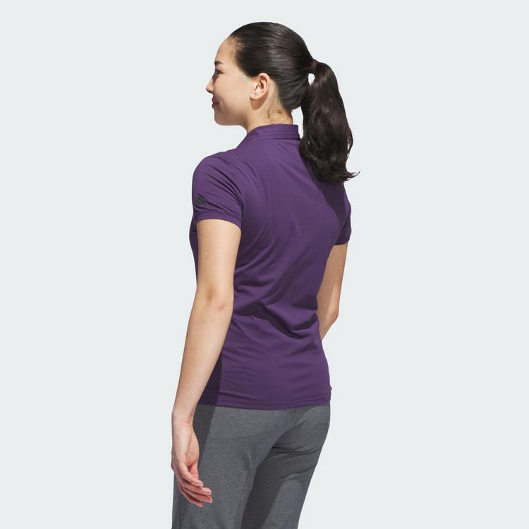 adidas adidas Ultimate365 Tour Twistknit Poloshirt Funktionsshirt Damen - Aurora Plum - 1 | SportScheck