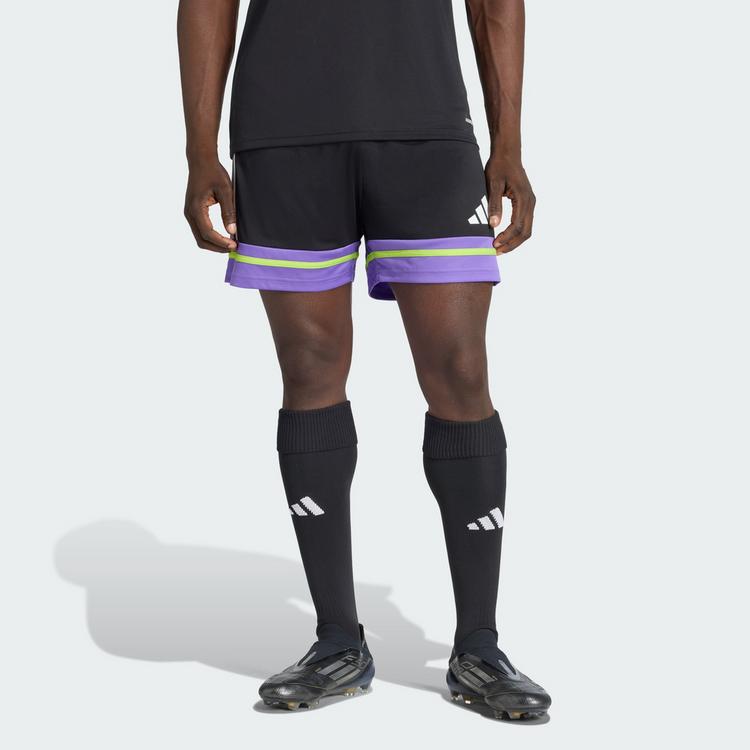 adidas adidas Squadra 25 Shorts Fu&szlig;ballshorts Herren - Black / Purple Rush / Semi Solar Slime - 0 | SportScheck