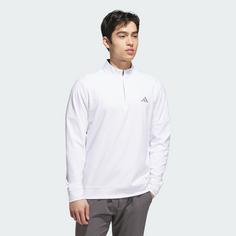 Rückansicht von adidas Ultimate365 Classic Quarter-Zip Funktionssweatshirt Herren White