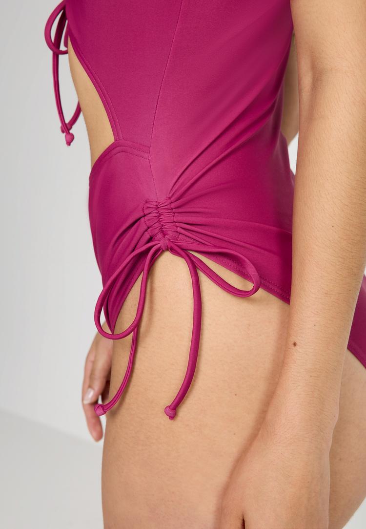 LSCN by Lascana LSCN by Lascana Badeanzug Badeanzug Damen - dunkle Beere - 0 | SportScheck