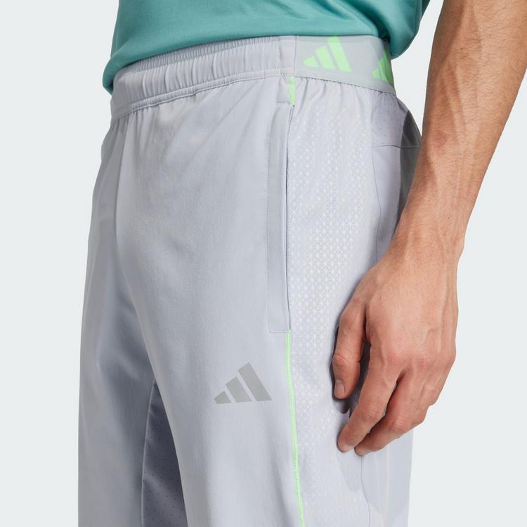adidas adidas Tech Apparel Trainingshose Trainingshose Herren - Halo Silver / Lime Burst - 0 | SportScheck