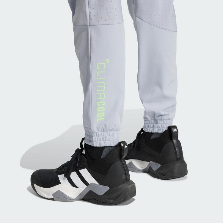 adidas adidas Tech Apparel Trainingshose Trainingshose Herren - Halo Silver / Lime Burst - 1 | SportScheck