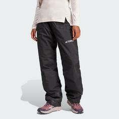 Rückansicht von adidas Terrex Multi 2L RAIN.RDY Isolationshose Trekkinghose Damen Black