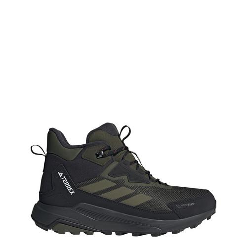 Rückansicht von adidas Terrex Anylander CLIMAWARM+ Wanderschuhe Sneaker Herren Night Cargo / Olive Strata / Core Black