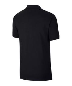 Rückansicht von Nike Team Cotton Poloshirt Poloshirt Herren schwarz