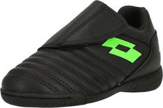 Rückansicht von Lotto Milano 700 Fußballschuhe Kinder 1NI All Black/Spring Green