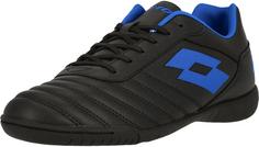 Rückansicht von Lotto Milano 700 Fußballschuhe 2CA All Black/Pacific Blue