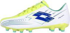 Lotto Solista 700 VIII FG Fußballschuhe Herren BPB All White/Surf The Web/Sunny Lime