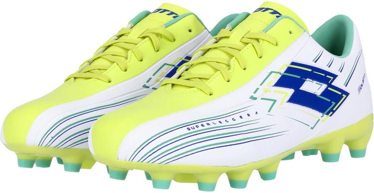 Lotto Lotto Solista 700 VIII FG Fu&szlig;ballschuhe Herren - BPB All White/Surf The Web/Sunny Lime - 1 | SportScheck