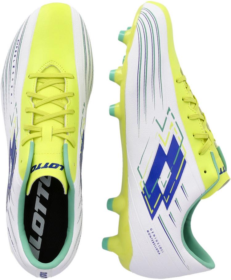 Lotto Lotto Solista 700 VIII FG Fu&szlig;ballschuhe Herren - BPB All White/Surf The Web/Sunny Lime - 2 | SportScheck