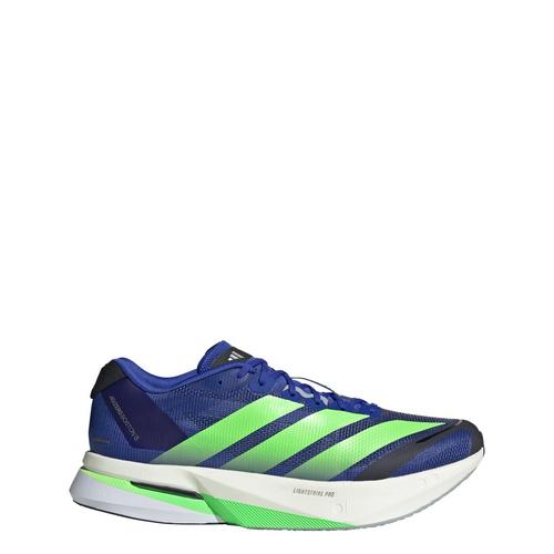 Rückansicht von adidas Adizero Boston 13 EQT Schuh Laufschuhe Herren Lucid Blue / Lime Burst / Core Black