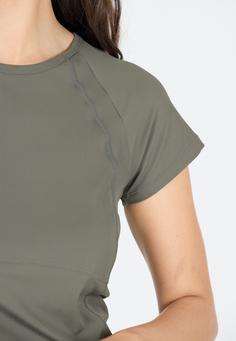 Rückansicht von Athlecia Rosier Funktionstop Damen 1013 Gunmetal