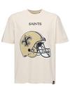 Re:Covered NFL Saints Helmet Relaxed Printshirt - Ecru