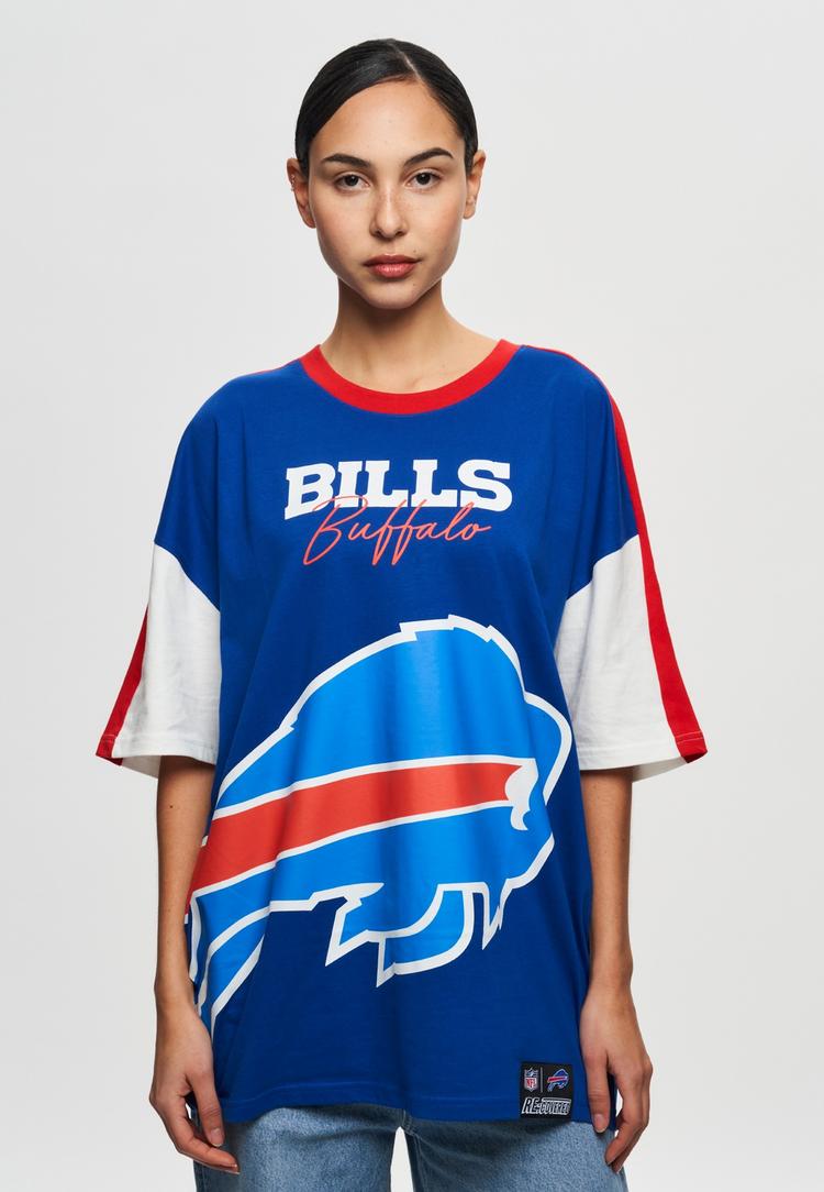 Re:Covered Re:Covered NFL Bills Buffalo Cut and Sew Oversized Printshirt Herren - Navy - 1 | SportScheck
