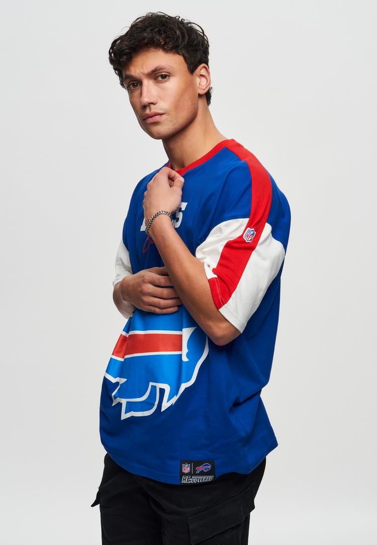 Re:Covered Re:Covered NFL Bills Buffalo Cut and Sew Oversized Printshirt Herren - Navy - 2 | SportScheck