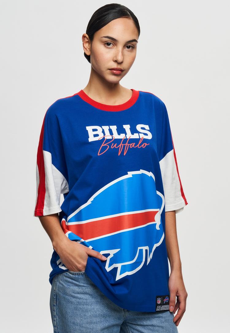 Re:Covered Re:Covered NFL Bills Buffalo Cut and Sew Oversized Printshirt Herren - Navy - 3 | SportScheck