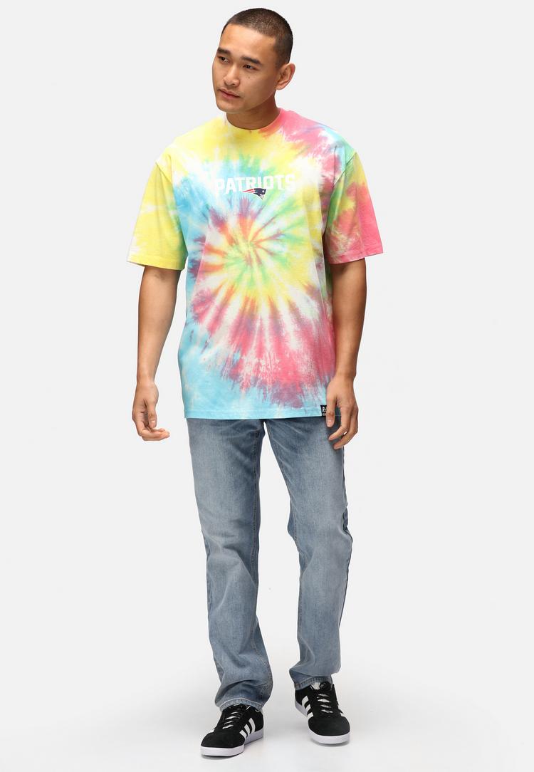 Re:Covered Re:Covered NFL Patriots Mark Printshirt Herren - Rainbow Tie Dye - 1 | SportScheck
