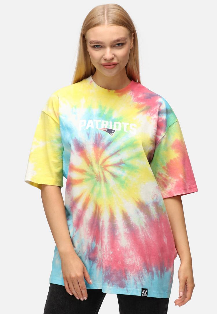 Re:Covered Re:Covered NFL Patriots Mark Printshirt Herren - Rainbow Tie Dye - 2 | SportScheck