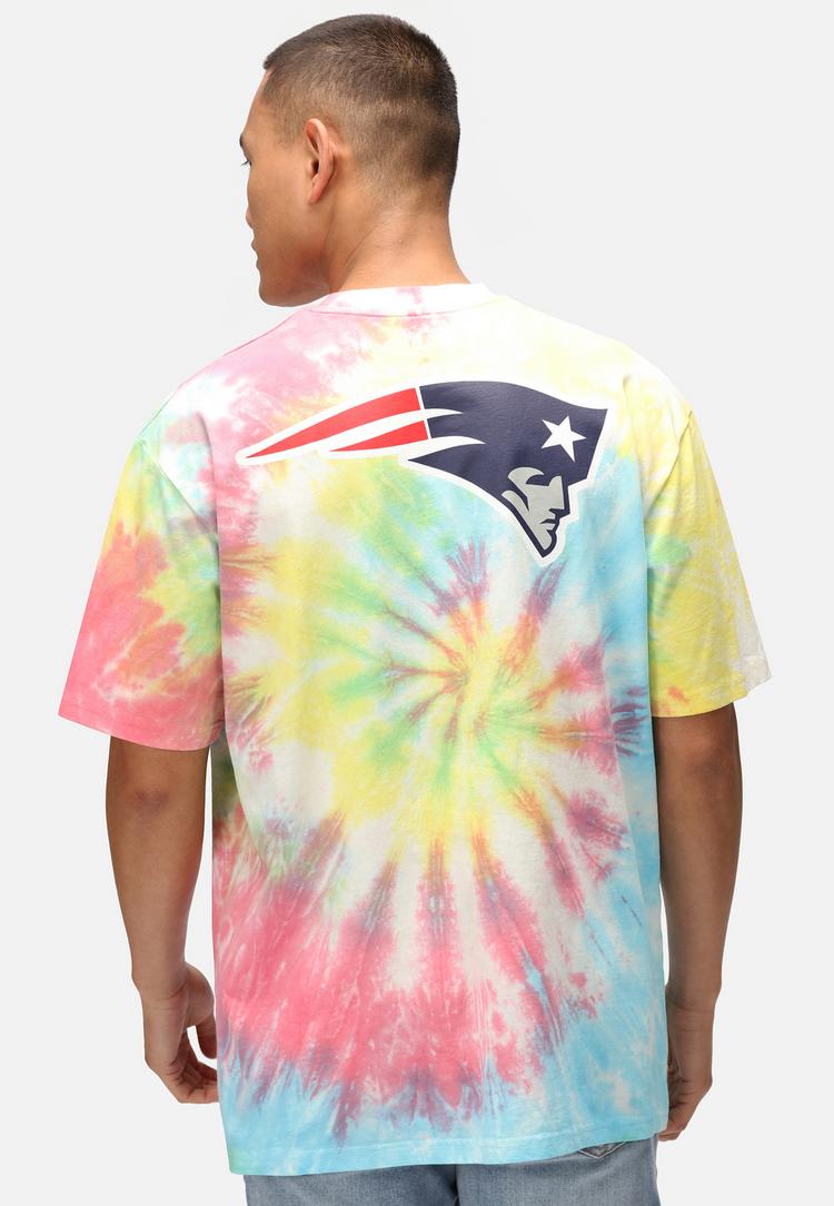 Re:Covered Re:Covered NFL Patriots Mark Printshirt Herren - Rainbow Tie Dye - 3 | SportScheck