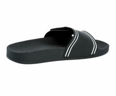 Rückansicht von LICO Badesandale Badelatschen Herren schwarz/weiss