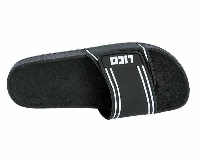 LICO LICO Badesandale Badelatschen Herren - schwarz/weiss - 1 | SportScheck