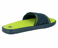 Rückansicht von LICO Badesandale Badelatschen Herren marine/lemon