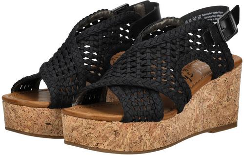 Rückansicht von Blowfish Sandalen Sandalen Damen Schwarz