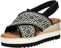 Toms Sandalen Sandalen Damen Schwarz