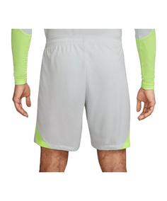 Rückansicht von Nike Strike Short Fußballshorts Herren weissgelbpink