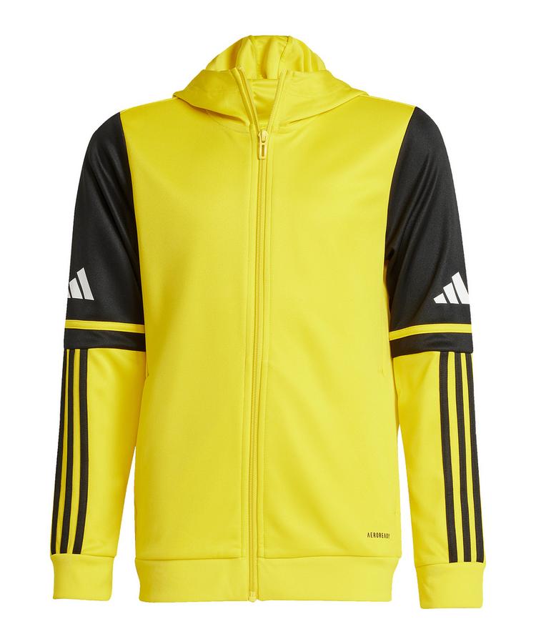 adidas adidas Squadra 25 Kapuzenjacke Kids Funktionssweatshirt Kinder - gelbschwarzweiss - 0 | SportScheck