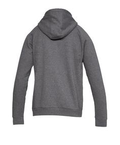 Rückansicht von Under Armour Rival Fleece Kapuzenjacke Trainingsjacke schwarz