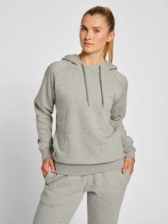 Rückansicht von hummel hmlRED CLASSIC HOODIE WOMAN Hoodie Damen GREY MELANGE