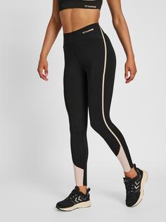 Rückansicht von hummel hmlMT RIGA HIGH WAIST TIGHTS Tights Damen BLACK/CHATEAU GREY