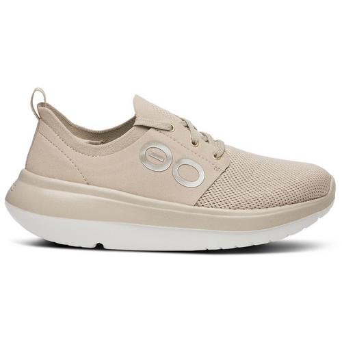 Rückansicht von OOFOS OOmy Stride Regenerationsschuhe Damen white-nomad