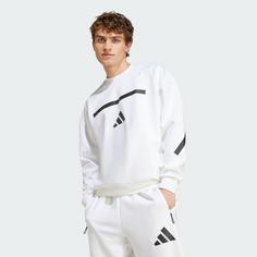 Rückansicht von adidas New adidas Z.N.E. Sweatshirt Sweatshirt Herren White