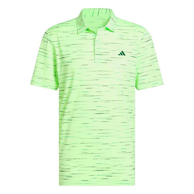 adidas adidas Ultimate365 Mesh Glimmer Print Poloshirt Funktionsshirt Herren - Lime Burst - 0 | SportScheck