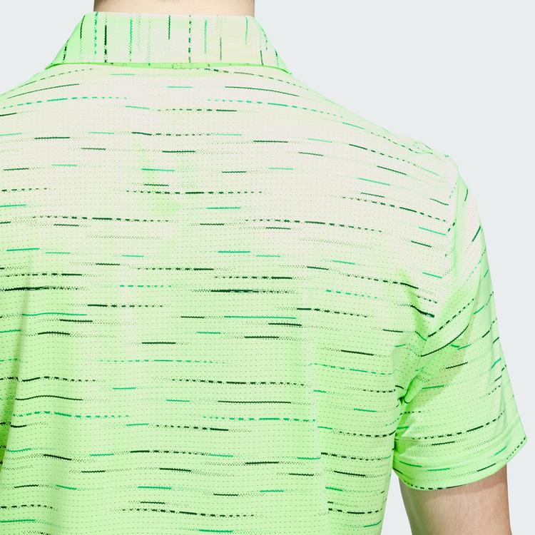 adidas adidas Ultimate365 Mesh Glimmer Print Poloshirt Funktionsshirt Herren - Lime Burst - 1 | SportScheck
