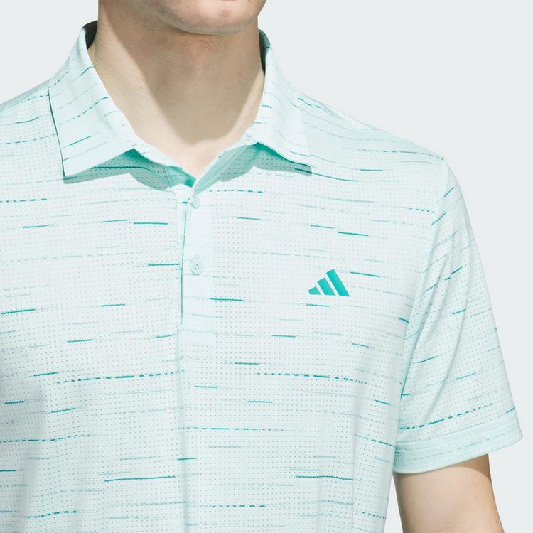 adidas adidas Ultimate365 Mesh Glimmer Print Poloshirt Funktionsshirt Herren - Semi Flash Aqua - 0 | SportScheck