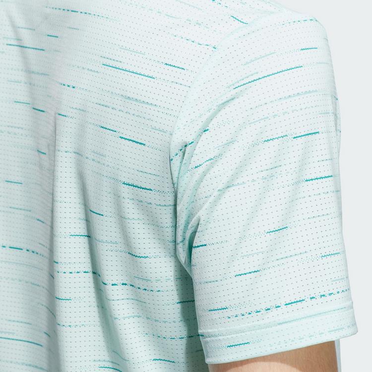 adidas adidas Ultimate365 Mesh Glimmer Print Poloshirt Funktionsshirt Herren - Semi Flash Aqua - 1 | SportScheck