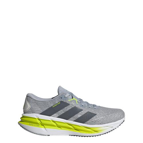 Rückansicht von adidas Adistar 4 Laufschuhe Laufschuhe Herren Halo Silver / Onix / Solar Slime