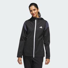 Rückansicht von adidas RAIN.RDY Jacke Trainingsjacke Damen Black / Shadow Navy