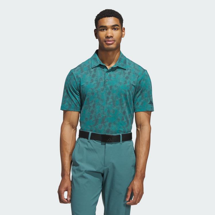 adidas adidas Ultimate365 Textured Poloshirt mit Print Funktionsshirt Herren - Pure Teal / Aurora Ivy - 0 | SportScheck