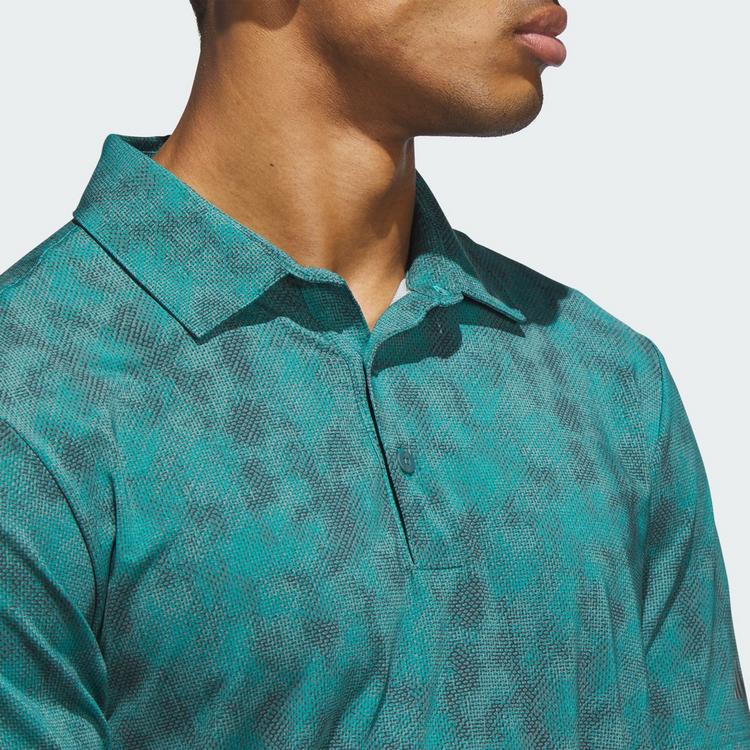 adidas adidas Ultimate365 Textured Poloshirt mit Print Funktionsshirt Herren - Pure Teal / Aurora Ivy - 0 | SportScheck