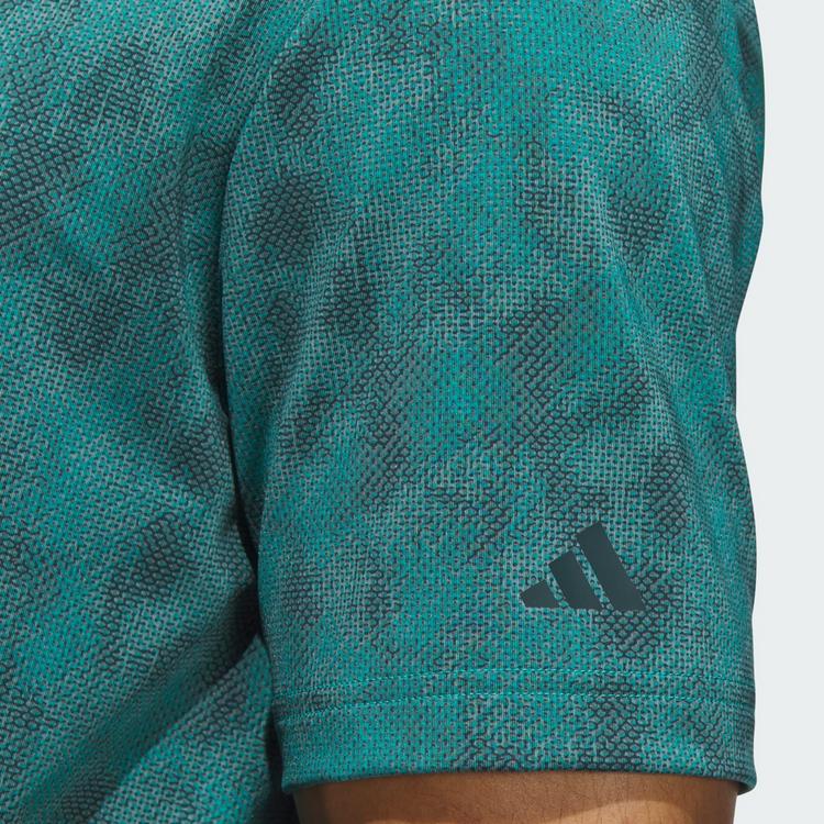 adidas adidas Ultimate365 Textured Poloshirt mit Print Funktionsshirt Herren - Pure Teal / Aurora Ivy - 1 | SportScheck