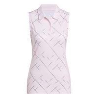 adidas Ultimate365 Printed Sleeveless Poloshirt Poloshirt Damen - Clear Pink