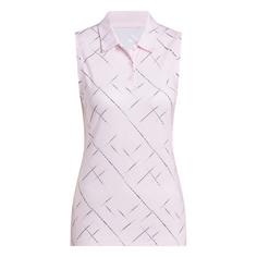 adidas Ultimate365 Printed Sleeveless Poloshirt Poloshirt Damen Clear Pink